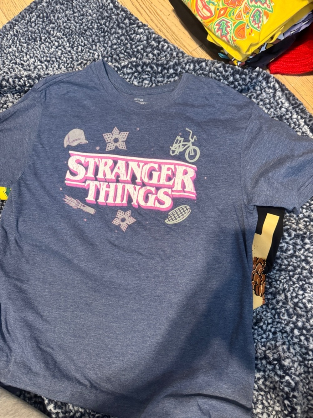 Bundle of 3 Graphic Tees: Zelda Loot Crate, Stranger Things, My Hero Academia M